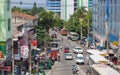 Panorama of the street in the capital of Sri Lanka Colombo city