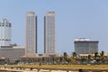 Panorama of the street in the capital of Sri Lanka Colombo city Royalty Free Stock Photo