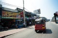 Panorama of the street in the capital of Sri Lanka Colombo city