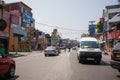 Panorama of the street in the capital of Sri Lanka Colombo city