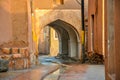 Panorama of the street of the old city in Iran Royalty Free Stock Photo