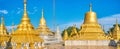 Panorama with stupas of Nget Pyaw Taw Paya, Pindaya, Myanmar