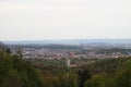 Panorama of Stuttgart from Solitude palace hill