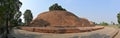 Panorama of Sujata Stupa, 2nd century BCE, dedicated to milkmaid Sujata who fed Gautama Buddha milk and rice at this spot