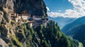 Panorama of Samella Monastery at Mele Mountain .