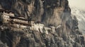 Panorama of Samella Monastery at Mele Mountain .