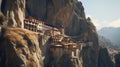 Panorama of Samella Monastery at Mele Mountain .