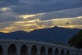 Beijing Summer Palace sunset, China Royalty Free Stock Photo