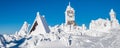 Panorama summit Fichtelberg in Saxony