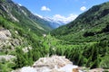 Summit rock panorama landscape of the mountains in Italy