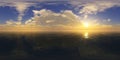 Panorama sunset. Environment map. HDRI Royalty Free Stock Photo