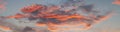 panorama at sunset and a huge cloud Royalty Free Stock Photo