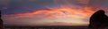 Panorama sunset late evening Phoenix,Arizona Royalty Free Stock Photo