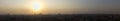 Panorama of a sunset over Cairo Royalty Free Stock Photo