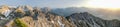 Panorama Sunset view on Mount Soiernspitze