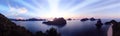 Panorama sunset views of the Island at Ang Thong Archipelago