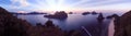 Panorama sunset views of the Island at Ang Thong Archipelago