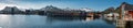 Panorama of Svolvaer Harbour, Lofoten Islands, Norway Royalty Free Stock Photo