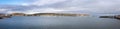 Panorama of Swanage Bay and Pier in Swanage, Dorset, UK