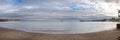 Panorama of Swanage Bay and Pier in Swanage, Dorset, UK