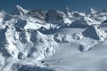 Panorama of swiss alps and matterhorn Royalty Free Stock Photo