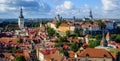 Panorama of the Tallinn Old Town, Estonia