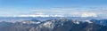 Panorama of the Tatra Mountains from slopes of Low Tatras
