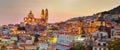 Panorama of Taxco city at sunset, Mexico Royalty Free Stock Photo