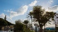 Panorama of the Tel Aviv beach from old Jaffa Quarter