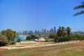 Panorama of Tel-Aviv from the city of Jaffa. Israel. 2013 Royalty Free Stock Photo