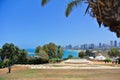 Panorama of Tel-Aviv from the city of Jaffa. Israel. 2013 Royalty Free Stock Photo