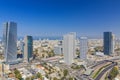 Panorama Of Tel Aviv Skyline,  Tel Aviv Cityscape Large Panorama At Day, Israel Royalty Free Stock Photo