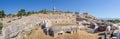 Panorama of Telesterion, ancient Eleusis, Greece Royalty Free Stock Photo