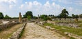 Panorama of the Temple of Athena at Paestum