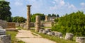 Panorama of the Temple of Athena at Paestum