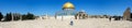 Panorama of Temple Mount and Dome of the Rock.