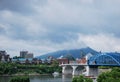 Panorama at the Tennessee River, Chattanooga Royalty Free Stock Photo