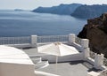 Panorama terrace of Santorini caldera