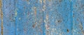 Panorama texture of peeling paint close-up, space splot. Royalty Free Stock Photo