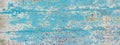 Panorama texture of peeling paint close-up, space splot. Royalty Free Stock Photo