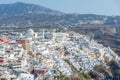 Panorama of Thira/Fira, Santorini, Greece Royalty Free Stock Photo