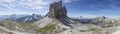 Panorama of the three peaks of Lavaredo