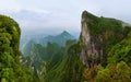 Panorama of Tianmenshan nature park - China Royalty Free Stock Photo