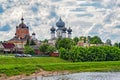 Panorama of Tikhvin assumption male monastery, Russia