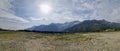 panorama on the Tonale pass Royalty Free Stock Photo