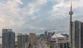 Panorama of Toronto over Gardiner Expressway Royalty Free Stock Photo