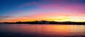Panorama of Torquay during the sunset, Devon, England Royalty Free Stock Photo