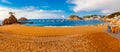 Panorama of Tossa de Mar, Costa Brava, Spain Royalty Free Stock Photo