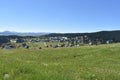 The panorama of the touristic town of Zabljak Royalty Free Stock Photo