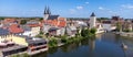panorama of the town calbe in germany Royalty Free Stock Photo